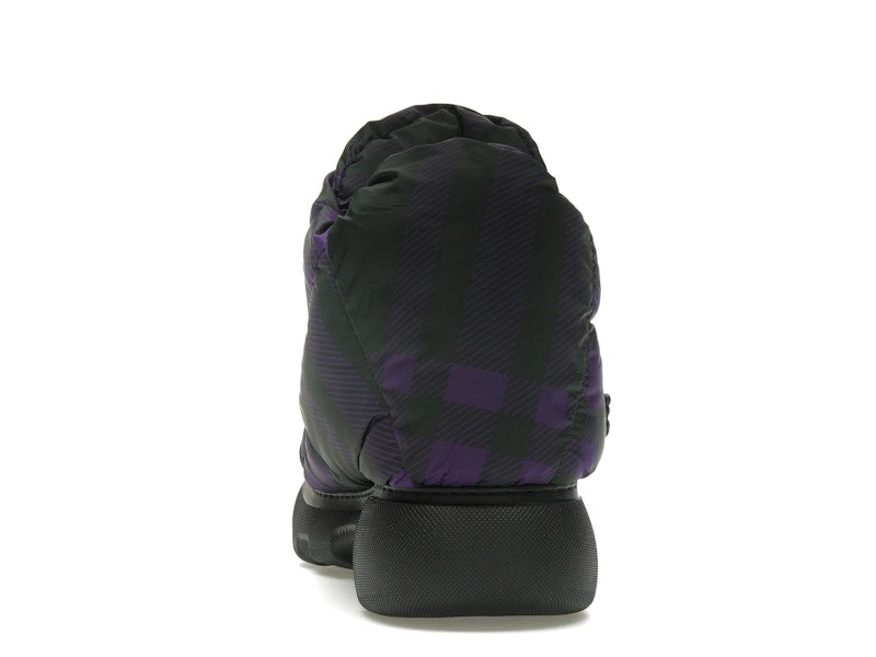 Burberry Check Pillow Boot Black Purple (Women's)