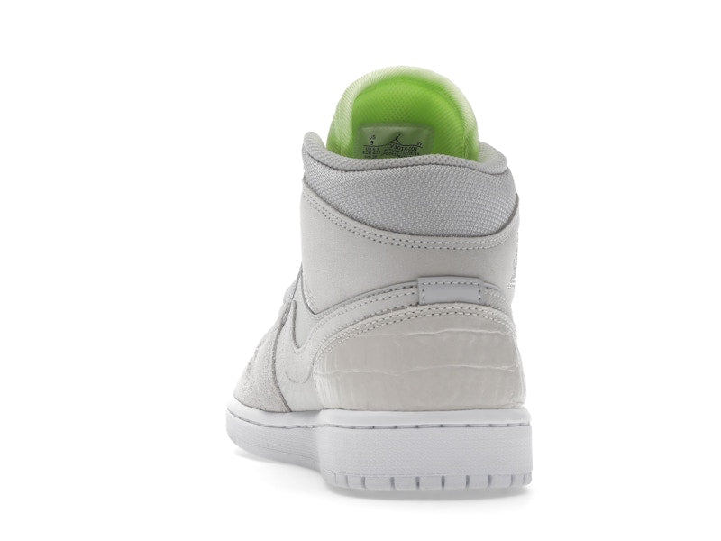 Jordan 1 Mid Vast Grey Ghost Green (Women's)