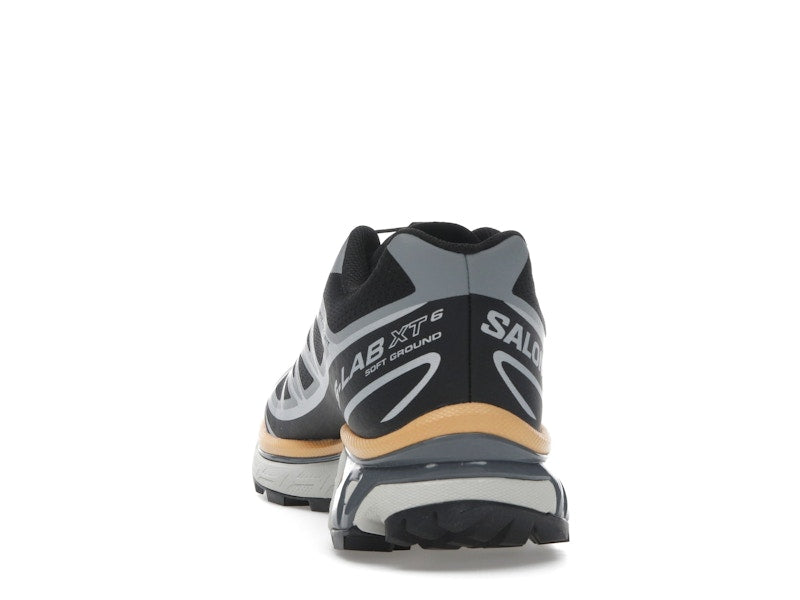 Salomon XT-6 Black Footwear Silver Warm Apricot