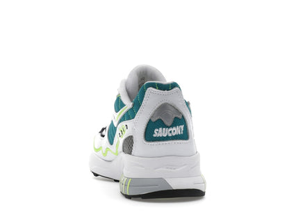 Saucony 3D Grid Hurricane White Green Lime