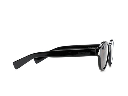 Saint Laurent Round-Frame Acetate Sunglasses Black/Black/Black (SL546-30013743-001)
