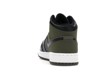 Jordan 1 Mid Olive Canvas Black (GS)