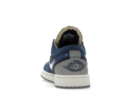 Jordan 1 Low SE Craft Obsidian French Blue Ashen Slate White