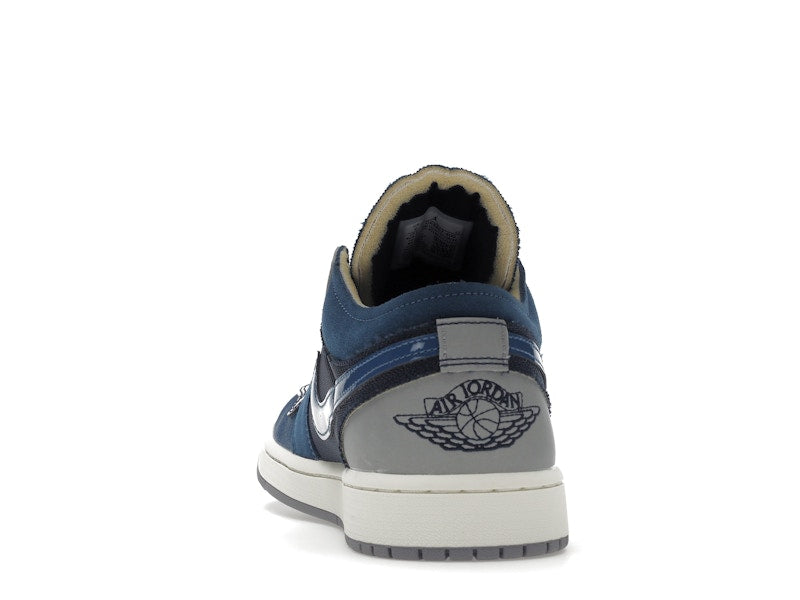 Jordan 1 Low SE Craft Obsidian French Blue Ashen Slate White