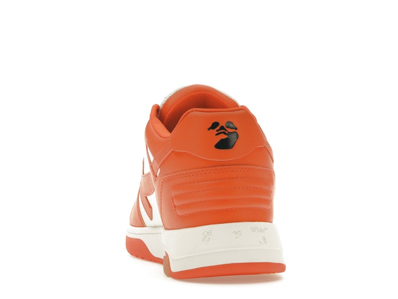 OFF-WHITE Out Of Office OOO Low Tops White Orange