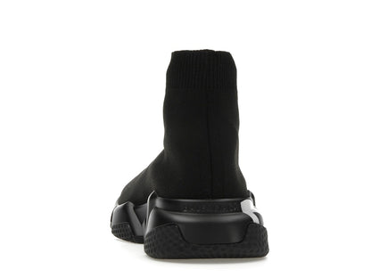 Balenciaga Speed Graffiti Trainers Black White Logo (Women's)
