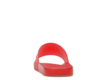 Burberry Embossed Logo Slides Bright Red