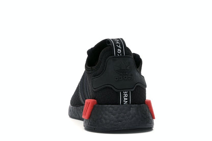 adidas NMD R1 Core Black Lush Red