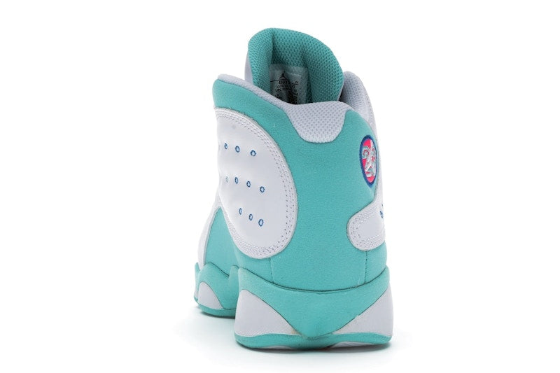 Jordan 13 Retro White Soar Green Pink (GS)