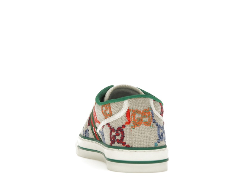 Gucci Tennis 1977 GG Logo White Multi