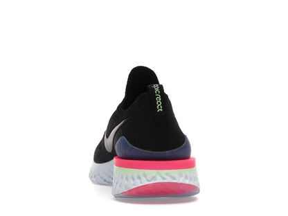Nike Epic React Flyknit 2 Black Sapphire Hyper Pink