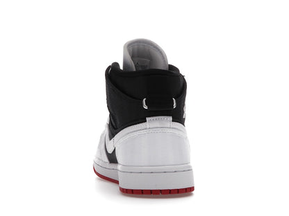 Jordan 1 Mid SE Utility Canvas White Black Gym Red (Women's)