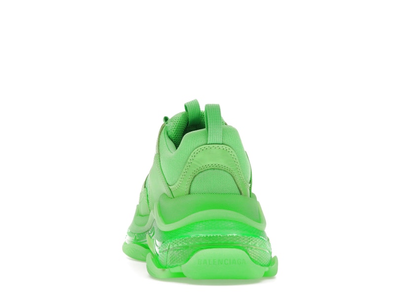 Balenciaga Triple S Soft Neon Green Clear Sole (Women's)