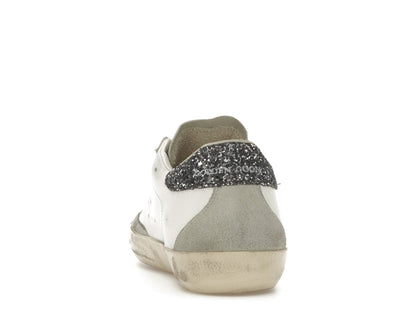 Golden Goose Super-Star White Dark Grey Glitter (Women's)
