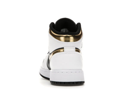Jordan 1 Mid White Gold Black (GS)
