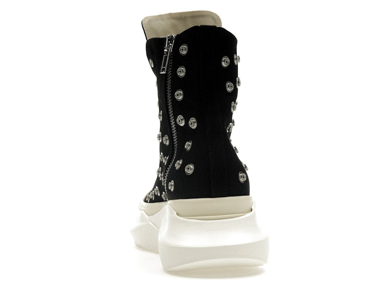 Rick Owens DRKSHDW Abstract Sneaks Studded Eyelets Black Milk