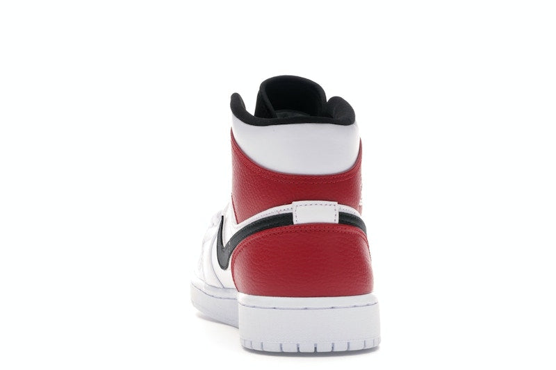 Jordan 1 Mid White Black Gym Red