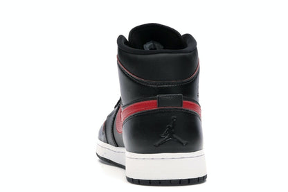 Jordan 1 Retro Mid Black Team Red
