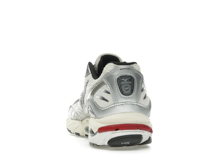 Mizuno Wave Rider 10 White Black Rythmic Red