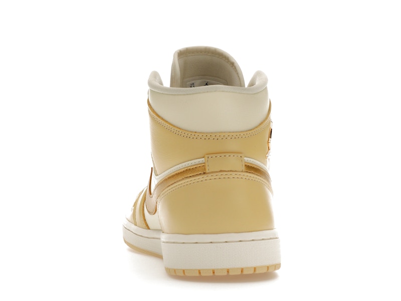 Jordan 1 Mid SE Pale Vanilla Metallic Gold (Women's)