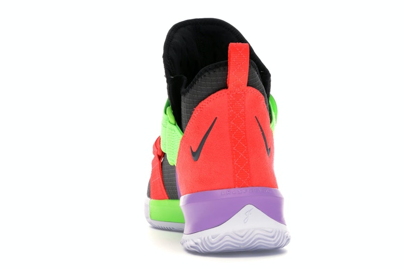 Nike LeBron Soldier 13 Thunder Grey Bright Crimson Electric Green