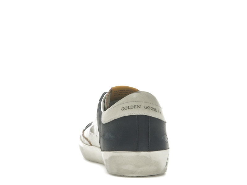 Golden Goose Super Star White Dark Blue Gun Metal