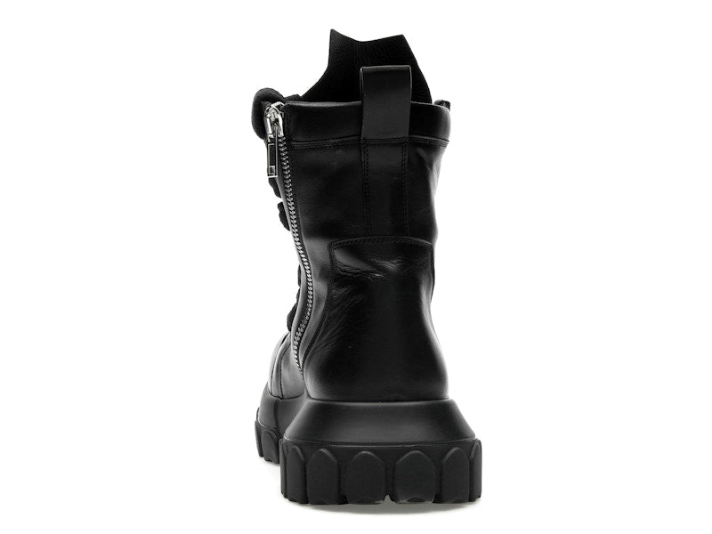 Rick Owens Lido Jumbo Laced Bozo Tractor Black
