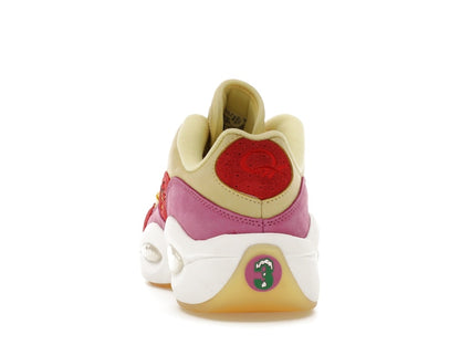 Reebok Question Low BBC Ice Cream Running Dog Yellow Red