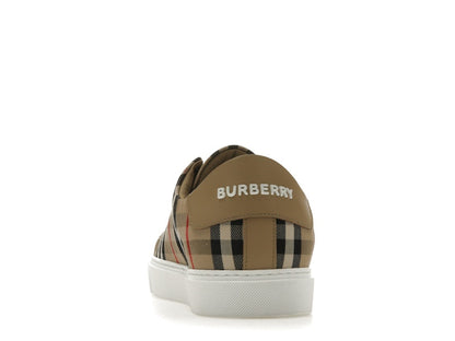 Burberry Vintage Check and Leather Sneakers Archive Beige Check Toe (Women's)