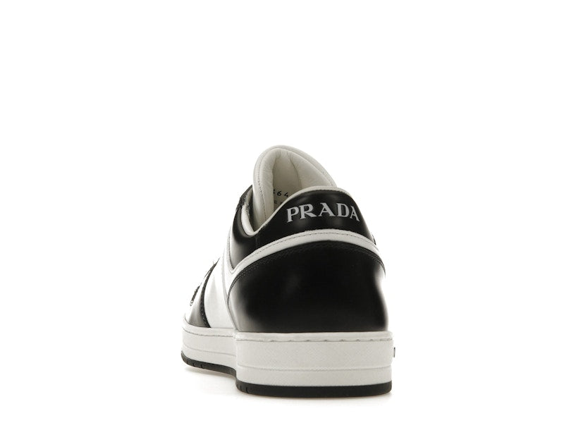 Prada Downtown Low Top Sneakers Leather White Black