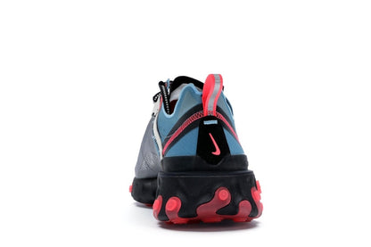 Nike React Element 87 Blue Chill Solar Red