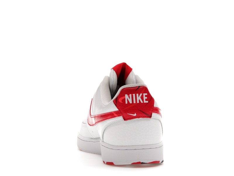Nike Court Vision Low Swoosh Print Red