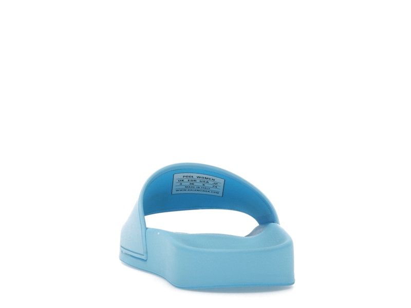 Balenciaga Pool Slide Blue Sky (Womens)