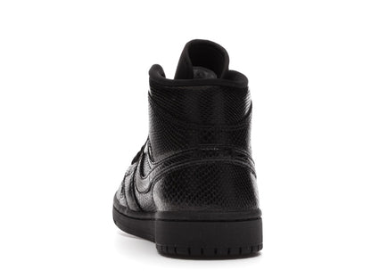 Jordan 1 Mid Black Snakeskin (Women's)