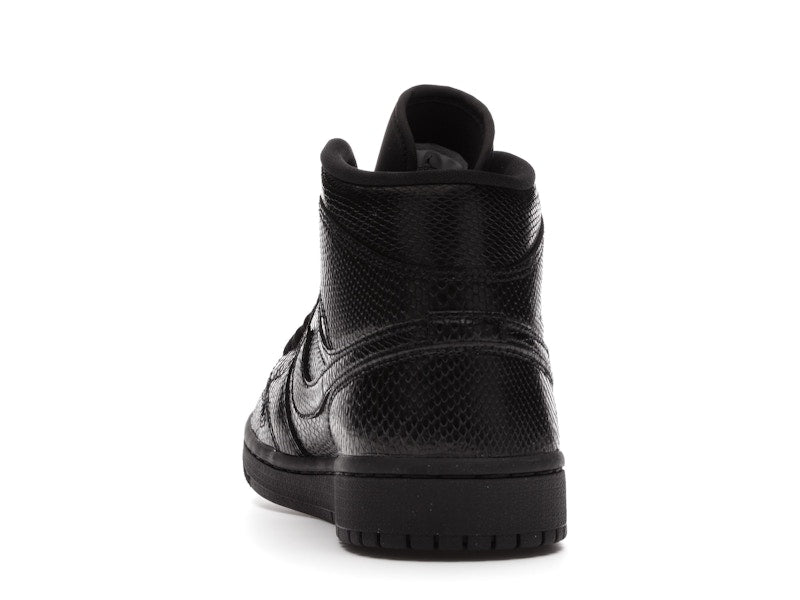 Jordan 1 Mid Black Snakeskin (Women's)