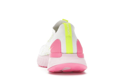 Nike React Phantom Run Flyknit 2 White Volt Pink Glow (Women's)