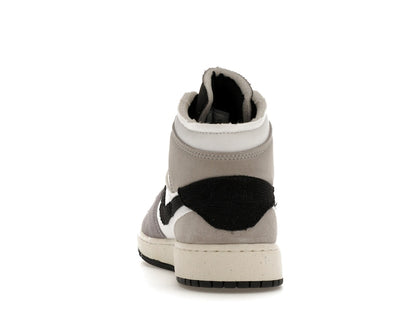 Jordan 1 Mid SE Craft White Cement Grey Black (GS)