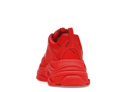 Balenciaga Triple S Allover Logo Red