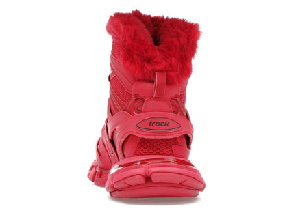 Balenciaga Track Hike Boots Burgundy