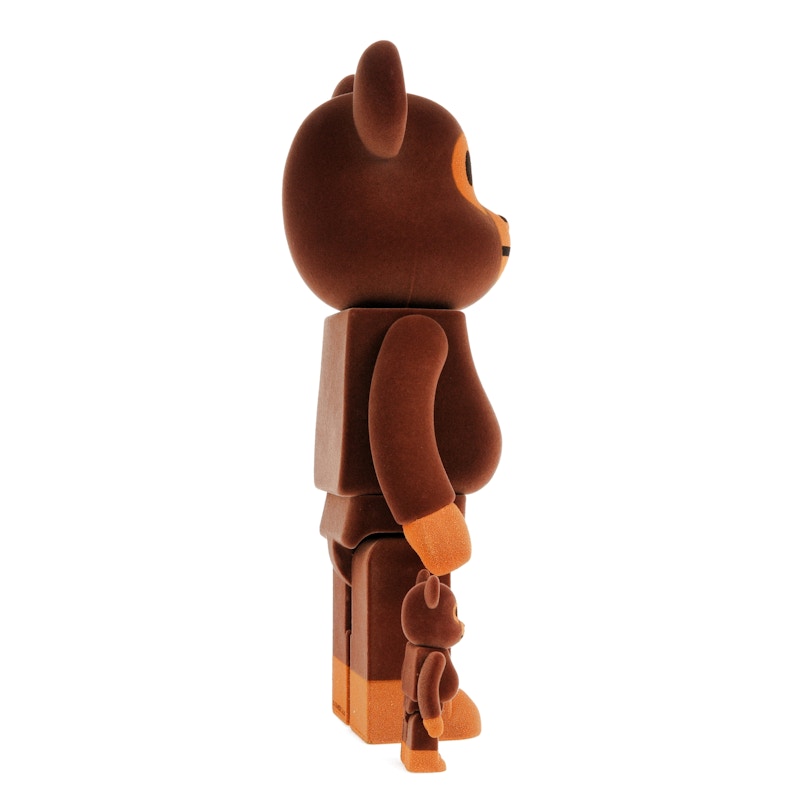 Bearbrick x Bape Baby Milo Flocky Ver. 100% & 400% Set