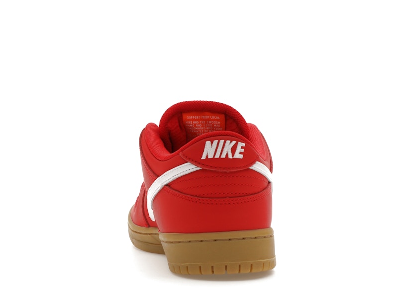 Nike SB Dunk Low University Red Gum