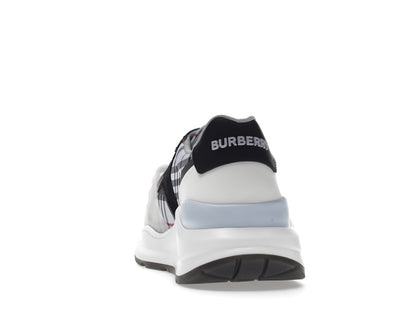 Burberry Ramsey Haymarket Check Print Light Blue White Black