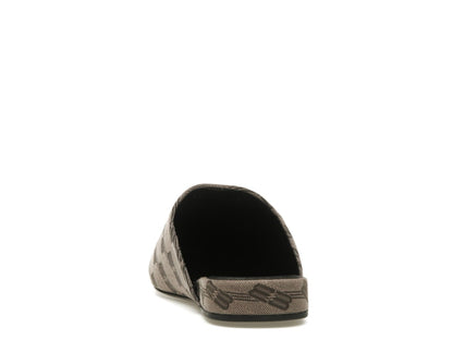 Balenciaga Cozy Jacquard Mules Brown