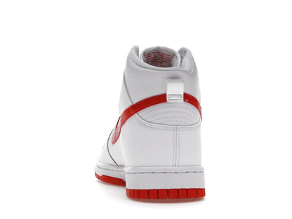 Nike Dunk High White Picante Red