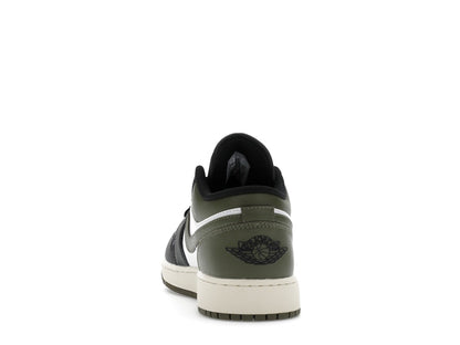 Jordan 1 Low Black Toe Medium Olive (GS)