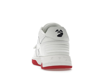 OFF-WHITE Out Of Office "OOO" Low Tops For Walking White White Red SS22