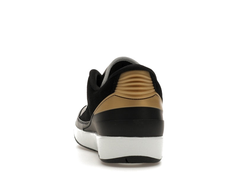 Jordan 2 Retro Low Black Metallic Gold (Women's)