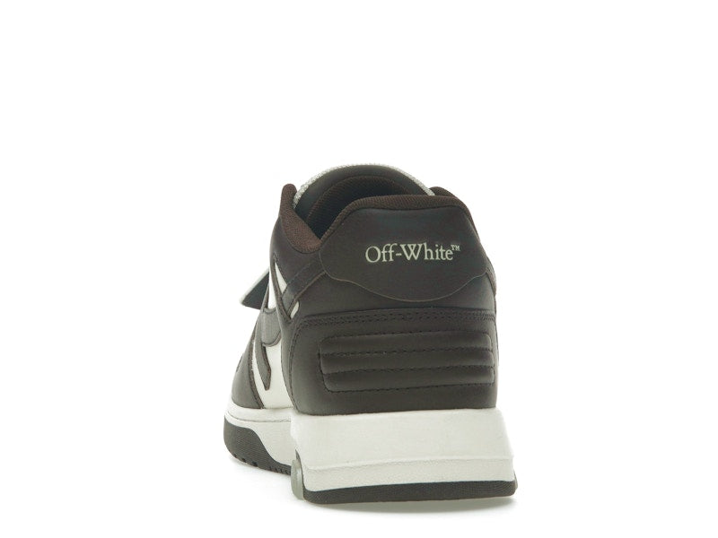 OFF-WHITE Out Of Office "OOO" Low Tops Chocolate Cream