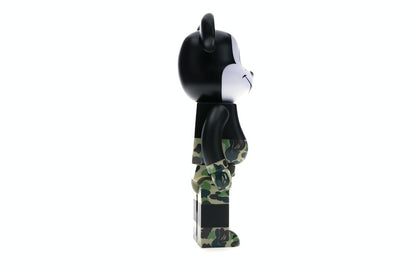 Bearbrick BAPE Mickey Mouse 100% & 400% Set Black/Green Camo