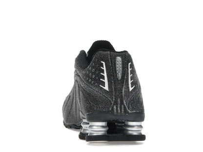 Nike Shox R4 Black Distressed Leather